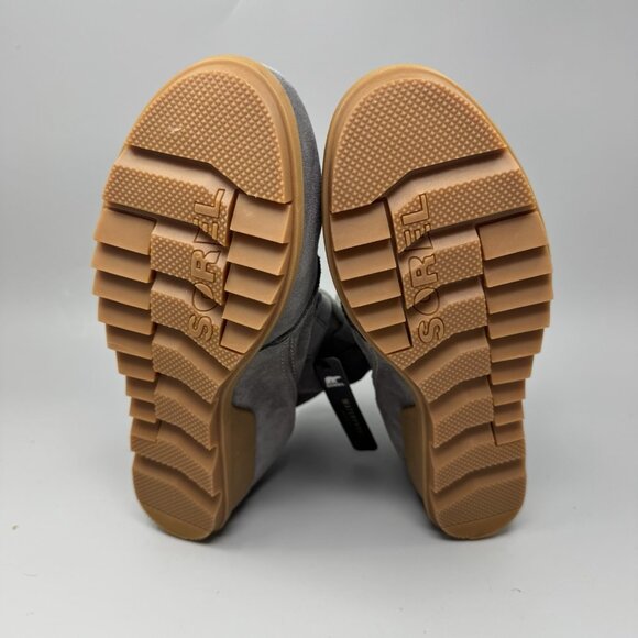 Sorel Women’s Evie Ankle Lace Quarry Grill Gray Size 10 Pull-on Boots Booties - Picture 9 of 9